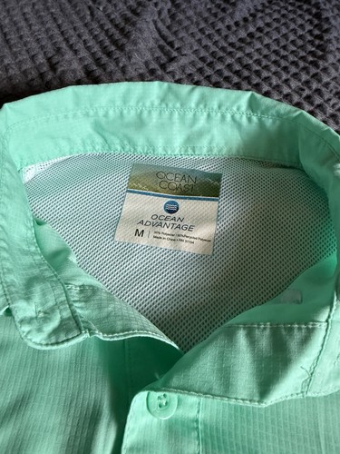 Ocean Coast Fishing Shirt Mens Medium Ocean Advantage Summer Spring - Bild 2 von 6