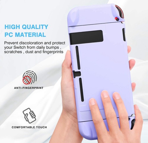Nintendo Switch Smart Cover Schutzfolie mit Displayschutzfolie Lila NEU Pfotenabdrücke - Bild 4 von 6