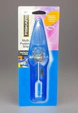 FISKARS Multi Purpose Utility Snips / Shears with Sheath Cover - Blue - NEW