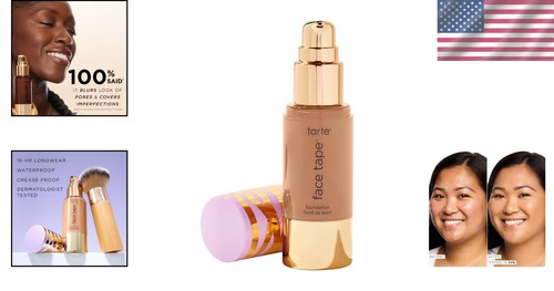 44n Tan Neutral Tarte Foundation - Full-Size Matte Coverage for All Skin Types - Picture 2 of 11