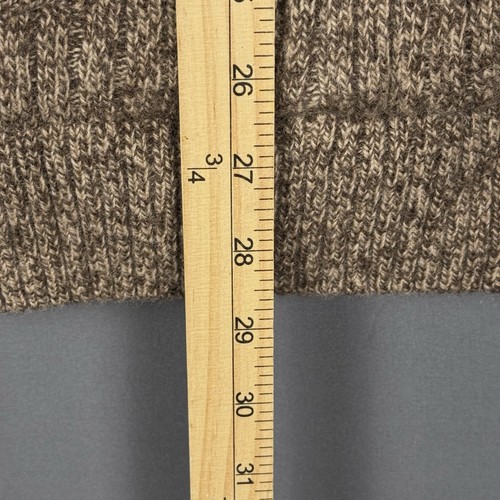 Duluth Trading Co Shetland Wool Sweater Mens 2XL Brown Windproof Zip Fisherman - Picture 4 of 7
