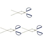 3 stücke Edelstahlzangen Anti-Branding Schmiedezangen Faltbare