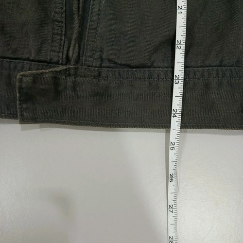 GIN WASHI Chore Jacket Men Outdoor Work Wear Full Zip Black Size L Pit21.5 - Picture 5 of 14