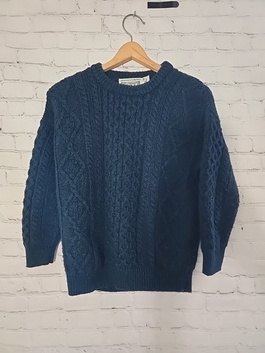 ARAN SWEATER MARKET Zopfmuster Wolle Fischer Pullover Medium Made in Ireland