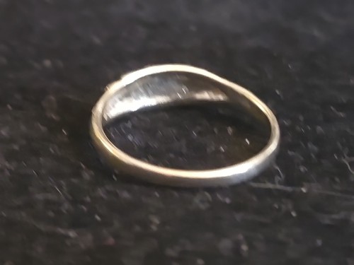Cheryl Wadsworth Signed 925 Sterling Silver Etched Floral Band Vtg Native Size 8 - Picture 4 of 8