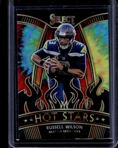 2020 Select Russell Wilson Hot Stars Prizm Tie Dye #14/25 Seahawks