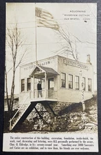 Adjoing Riverview Cottage Old Mystic Connecticut RPPC AZO Chas Q Eldridge Museum