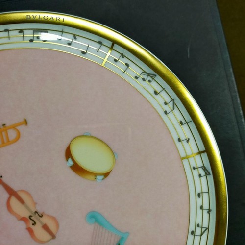 BVLGARI Konzert Kuchenständer Platte Trompete Tamburinform Flöte Violine Horn Harfe - Bild 10 von 14