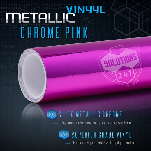 Chrome Mirror Vinyl Wrap Sticker Decal Sheet Roll Air Bubble Free Large Projects - Picture 4 of 9