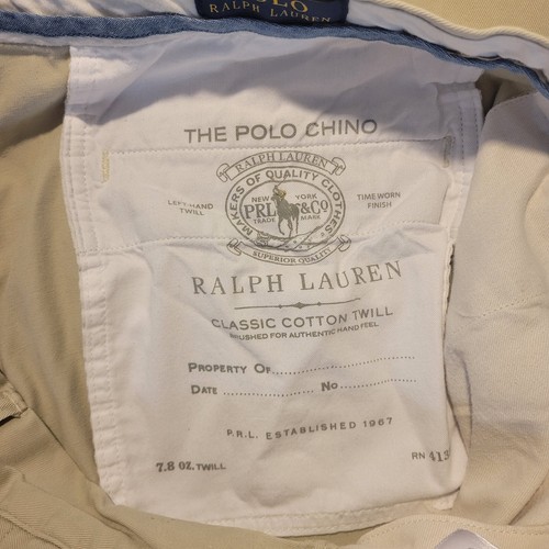 Polo Ralph Lauren Mens Pants Size 36X32 Khaki Cotton Twill Chino Pockets - Picture 9 of 17