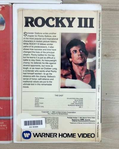 Rocky 1-5 Films on VHS - All First Issue & Ex-Rental - Rare! - Picture 12 of 18