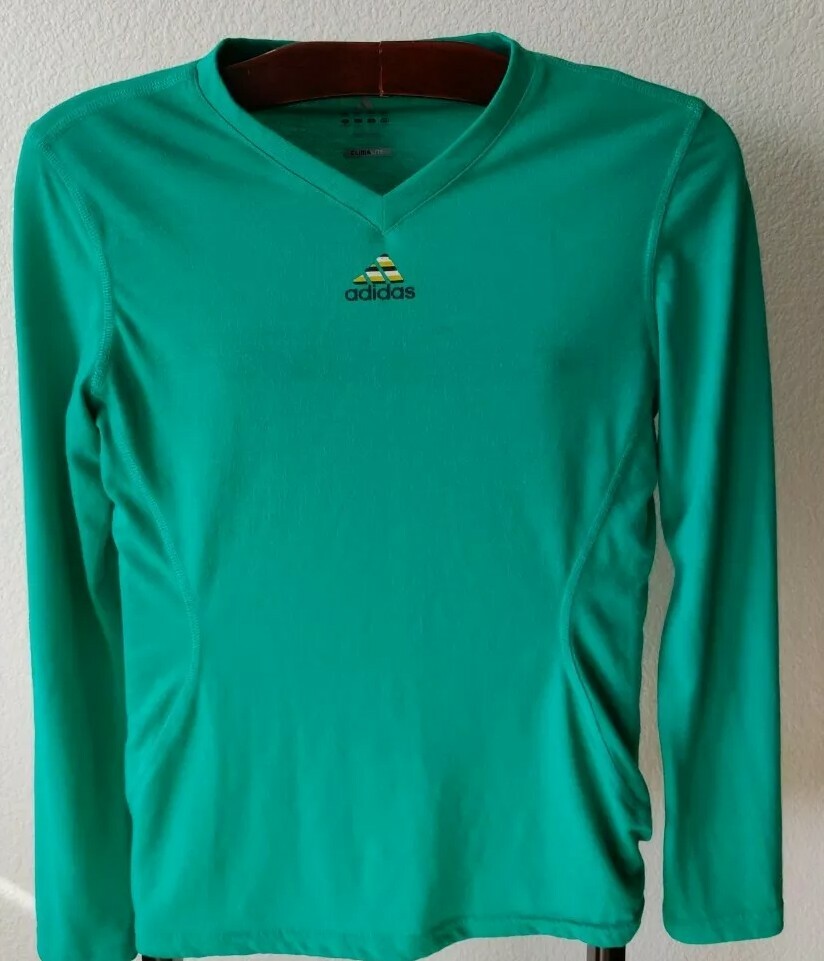 Green adidas t shirt women's Clearance