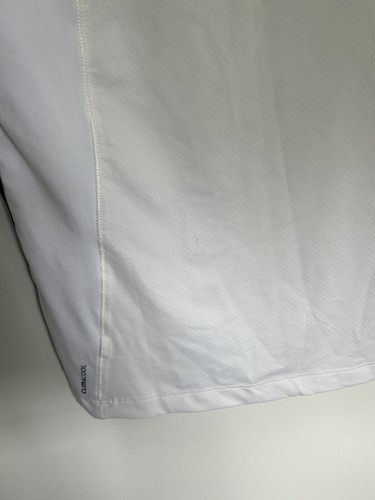 Adidas Clima Cool 365 Women’s Athletic Shirt White Black With Headphone Hole - Picture 9 of 11