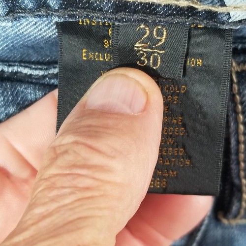 Helix jeans men's 29 x 30 relaxed loose baggy straight blue denim pants Y2K - Picture 12 of 13