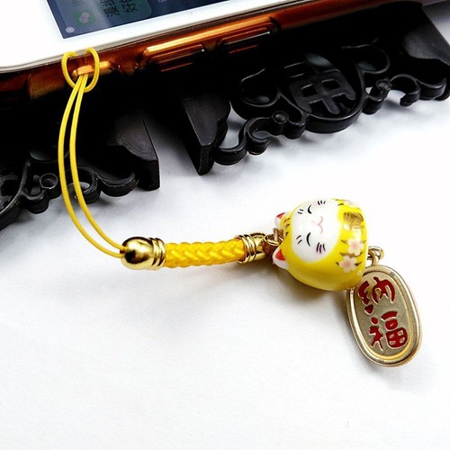 Pendant Phone Hang Rope Lucky Cat Lanyard Mobile Phone Straps Phone Lanyards - 第 3/19 張圖片