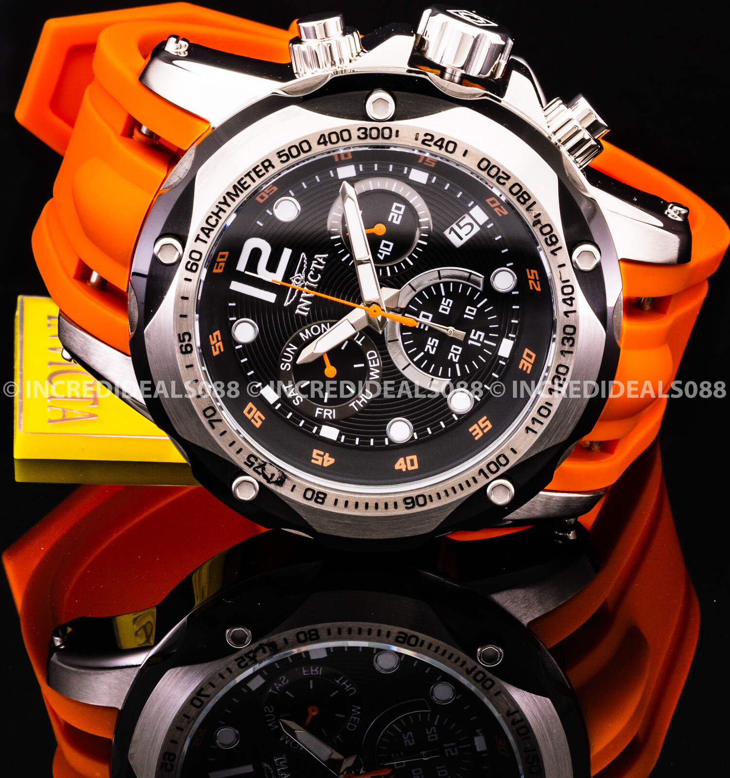 INVICTA Invicta Men apos;s 20074syb Speedwayアナログ表示SwissクオーツBlack Watch 