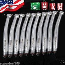 10 Pcs SANDENT NSK Style Dental High Speed Handpiece Push Button 4 Hole STNABM
