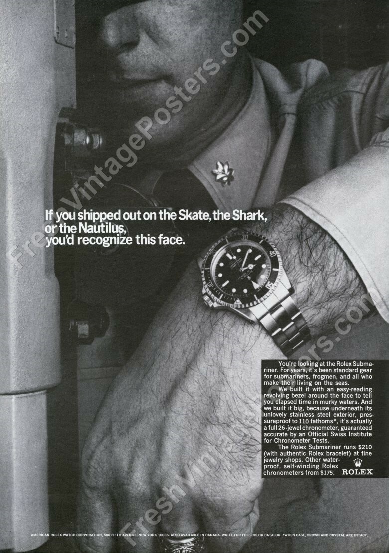 rolex submariner 1960s