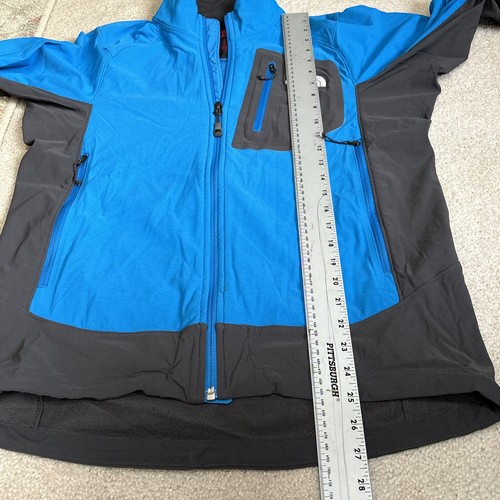 The North Face Summit Series Blue/Gray Jacket Mens M Lightweight Full Zip Pocket - Picture 11 of 14