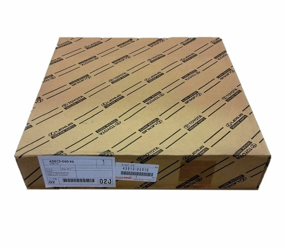 Disco de rotor de freno delantero OEM TOYOTA Camry 43512-06010 se adapta a select 1991-2002 Foto 2 de 2