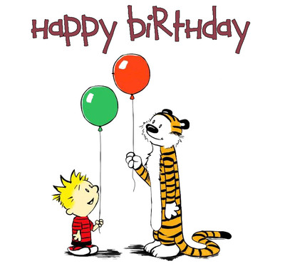 Calvin and Hobbes  60 - 8 x 10 - T Shirt Iron On Transfer- Happy Birthday   eBay