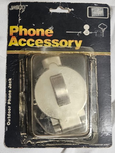 Vtg Jasco Akcesoria do telefonu Outdoor Gniazdo telefoniczne Modułowe 1947 4 przewody Nowe Stare zapasy