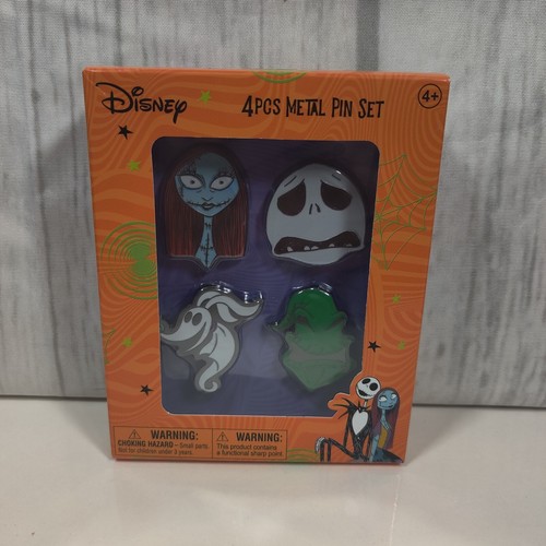 Disney Nightmare Before Christmas 4pc Pin Set, New In Box - Picture 1 of 3