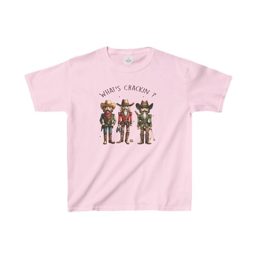 What's Crackin Cowboy Nutcracker Christmas Kids Heavy Cotton™ Tee - Picture 10 of 11