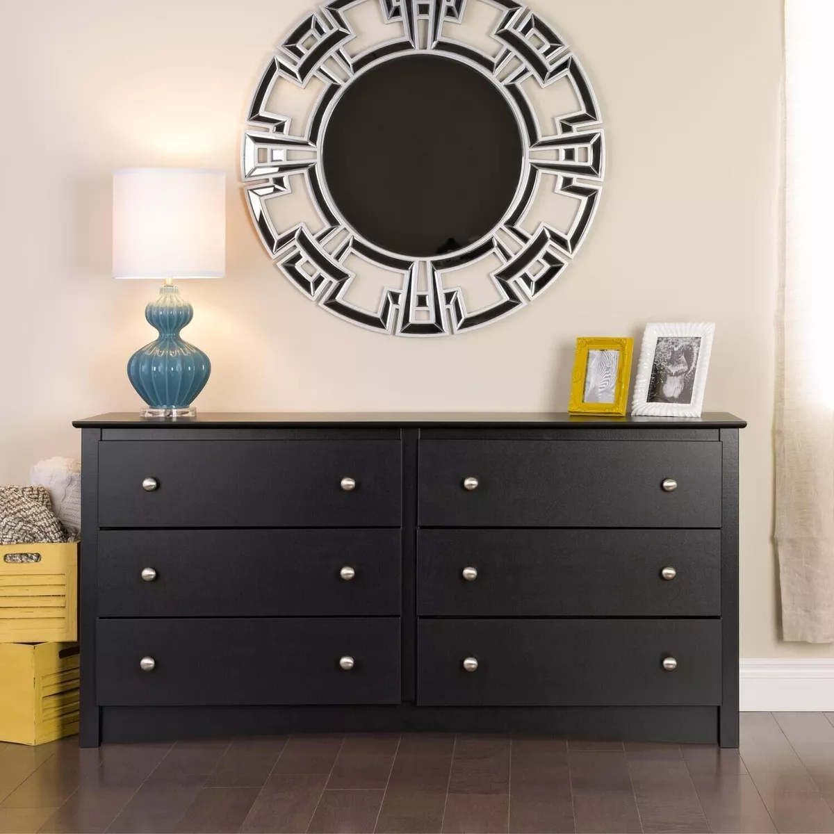 Wide cheap double dresser