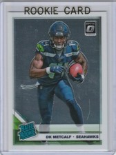 DK METCALF ROOKIE CARD Football Seattle Seahawks Donruss Optic Rated Rookie RC