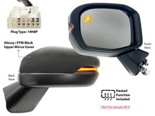 Mirror With Blind Spot Detection Signal For 2023-2025 Honda Cr-v Crv Driver Side