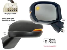 Mirror with Blind Spot Detection Signal for 2023-2025 Honda CR-V CRV Driver Side