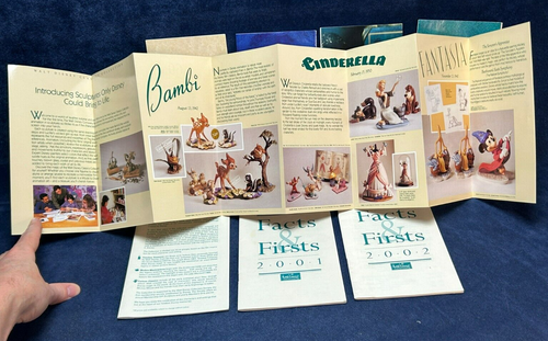 Vintage 1990s CLASSICS WALT DISNEY COLLECTION BROCHURES Facts & Firsts Pamphlets - Picture 3 of 10