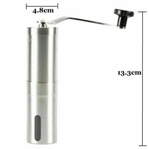 AU Manual Coffee Bean Grinder Stainless Steel Hand Coffee Mill Ceramic Burr - Picture 2 of 6
