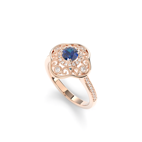 Anillo hecho a mano de plata de ley 925 con piedras preciosas de tanzanita de corte redondo envío gratuito - Imagen 6 de 36