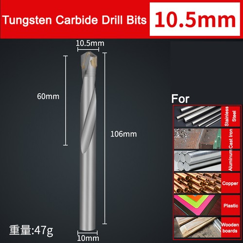 3mm-16mm Hartmetall TCT Spitze Bohrer Spiralschlosser Bit für Metall Holz - Bild 16 von 43