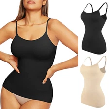 Women Tummy Control Shapewear Tank Tops Compression Body Shaper Vest Cami Shirts