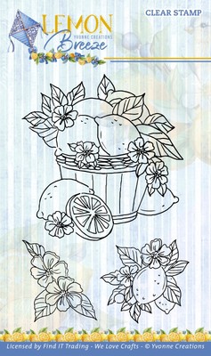 Find It Trading Yvonne Creations Clear Stamps-Lemons, Lemon Breeze (Pack of 2)