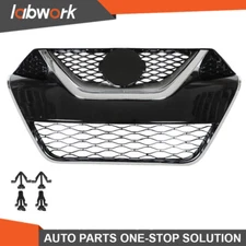 Labwork Front Bumper Grille Chrome+Black For NISSAN Maxima 2016-2017 Grill Kit
