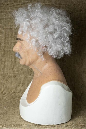 "Albert Einstein" Hecha a Mano, Máscara de Silicona Halloween, Alta Calidad, Viejo, NUEVO - Imagen 4 de 6