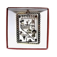 Nevada State Christmas Ornament Las Vegas Lake Tahoe Reno Carson City +More