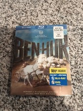 Ben-Hur (Blu-ray/DVD, 2012) NEW OOP Best Buy Exclusive w/ MINT SLIPCASE *RARE*