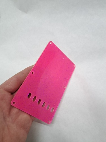 Cubierta de resorte de trémolo trémolo rosa brillante se adapta a Fender Strat Stratocaster - Imagen 8 de 10