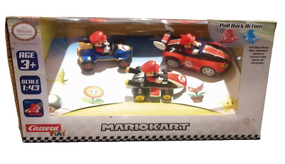 MARIOKART PULL SPEED Pull-Back Action RACERS 3 pack CARRERA PLAY