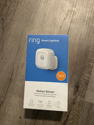 Ring Smart Lighting  Motion Senor Bridge Is Required White New