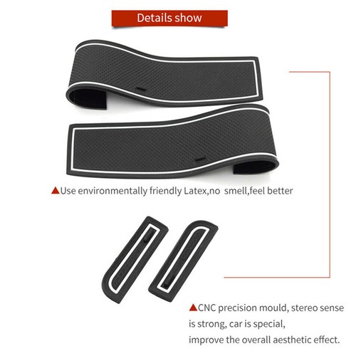 For Renault Clio 4 Car Interior Gate Slot Cup Mat Door Groove Non-slip Pad - Bild 5 von 14