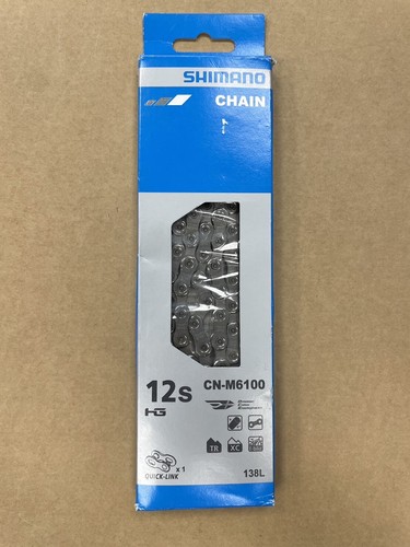 Nuevo en caja Shimano Deore CN-M6100 138L HG cadena de 12 velocidades con eslabón rápido - Imagen 2 de 2