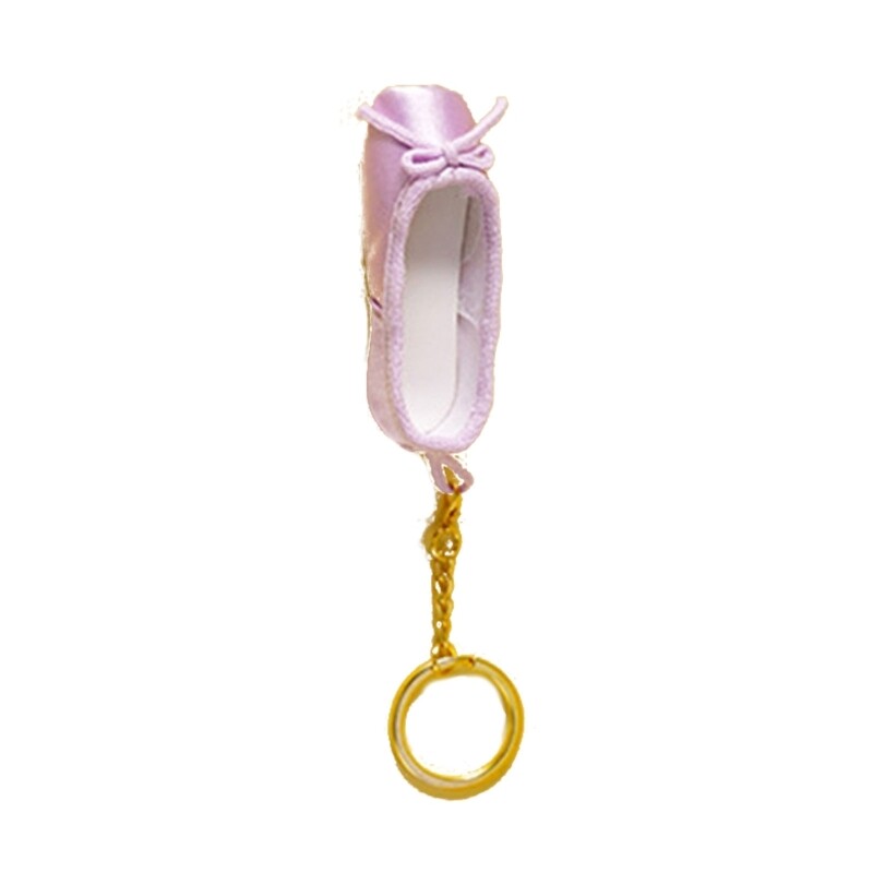 Mini Ballet Shoes Keychain Pointe Shoes Keyrings Pointe Shoe Charm