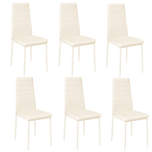 6x Black Grey Dining Chairs Velvet Leather Kitchen Dining Room Metal Wood Legs - Picture 39 of 63