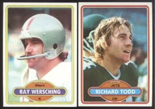 BUY 1, GET 1 FREE 1980 TOPPS FOOTBALL YOU PICK #401 - #528 NMMT  * FREE SHIP *